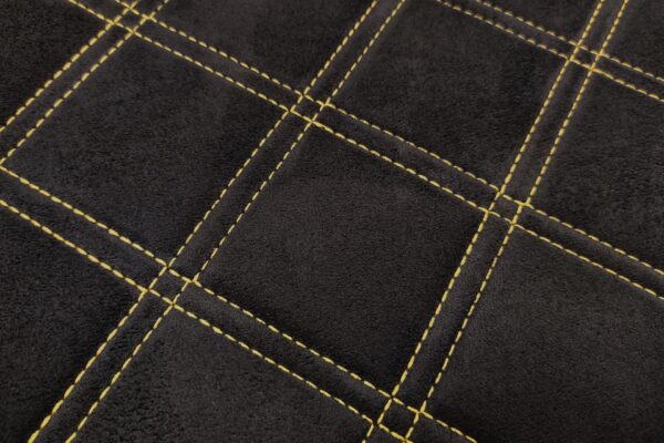 SUPREME SUEDE SQUARE - ANTHRACITE / YELLOW THREAD