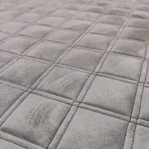 SUPREME SUEDE SQUARE - GREY / BLACK THREAD