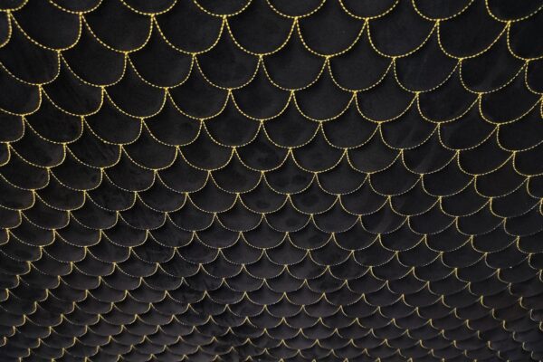 PREMIUM SUEDE BENZ DESIGN BLACK / YELLOW THREAD