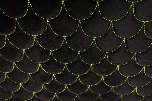 PREMIUM SUEDE BENZ DESIGN BLACK / GREEN THREAD