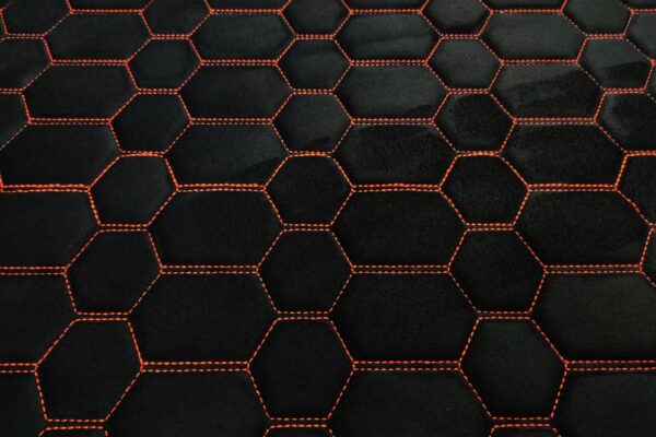PREMIUM SUEDE RS DESIGN BLACK / ORANGE THREAD