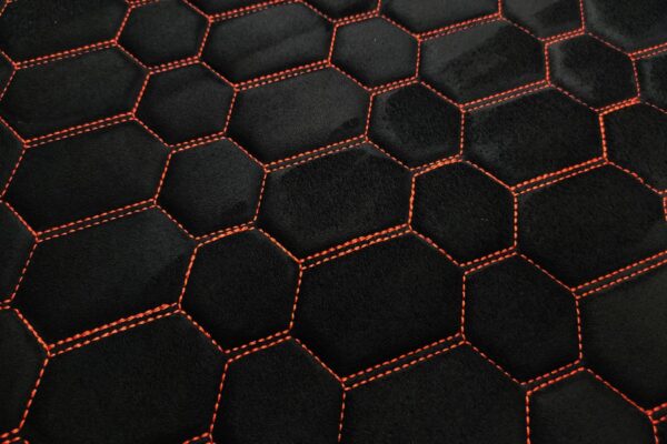 PREMIUM SUEDE RS DESIGN BLACK / ORANGE THREAD