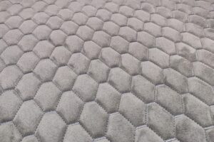 PREMIUM SUEDE - DIAMOND DESIGN LIGHT GREY / THREAD COLOUR