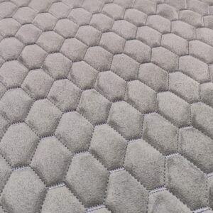 PREMIUM SUEDE - DIAMOND DESIGN LIGHT GREY / THREAD COLOUR