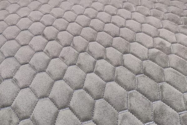 PREMIUM SUEDE - DIAMOND DESIGN LIGHT GREY / THREAD COLOUR