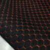 SUEDE PREMIUM DIAMOND DESIGN BLACK / ORANGE THREAD