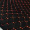 SUEDE PREMIUM DIAMOND DESIGN BLACK / ORANGE THREAD