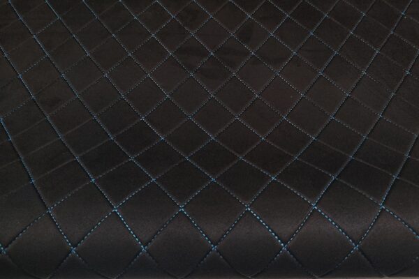 HEADLINER SUEDE KARO - BLACK / BLUE THREAD