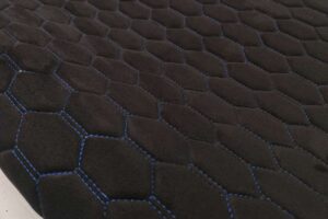 PREMIUM SUEDE RS3 DESIGN CZARNA / NIĆ NIEBIESKA