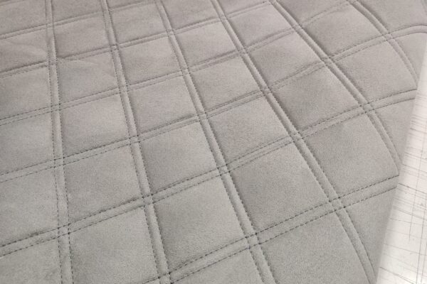 SUPREME SUEDE SQUARE - LIGHT GREY / THREAD GREY
