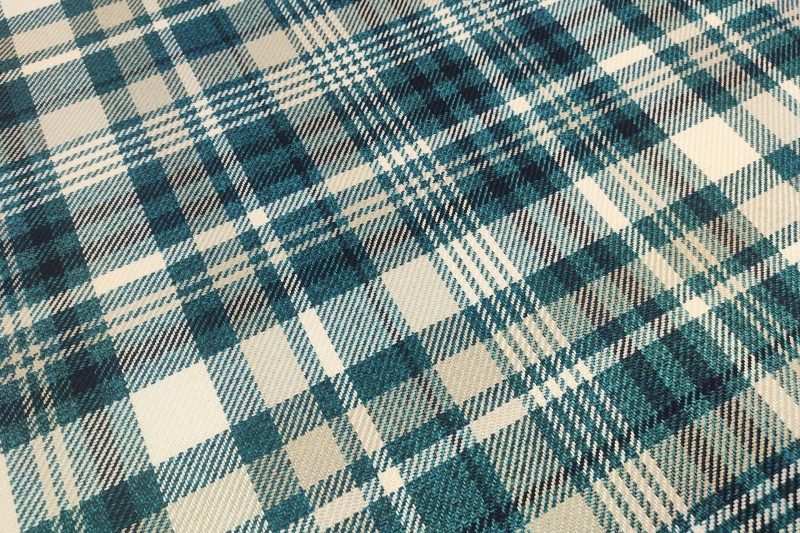 TARTAN-TURKU WEISSES / TÜRKISES GITTER