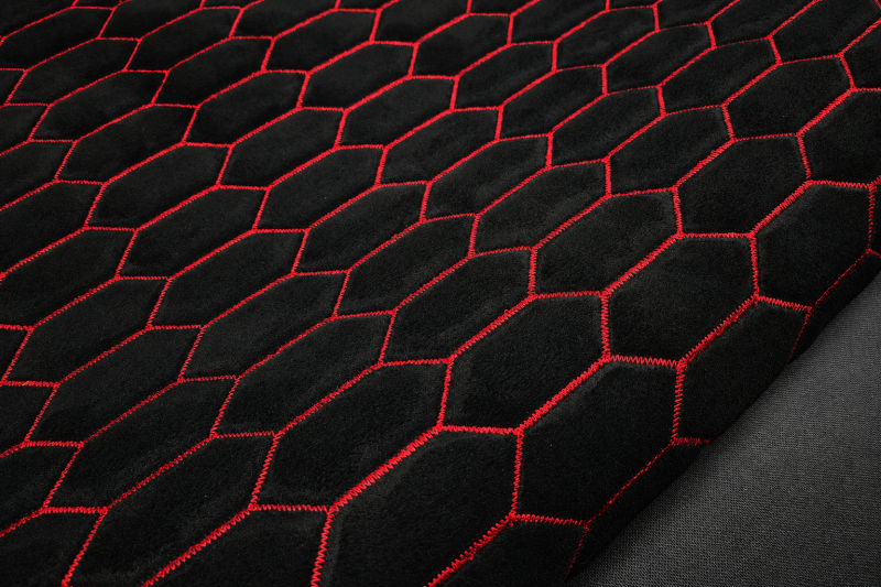 rosso carrera CAMOSCIO PREMIUM DESIGN CARRERA NERO / FILO ROSSO
