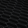 u1 PREMIUM SUEDE LAMBO DESIGN SCHWARZ / SILBERFADEN