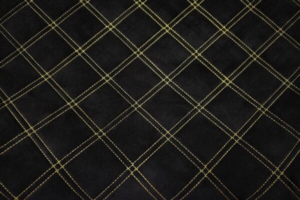 PREMIUM SUEDE SQUARE BLACK / YELLOW THREAD