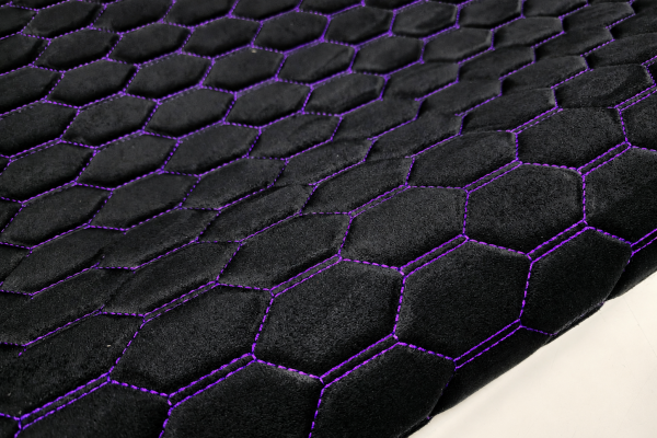 PREMIUM SUEDE RS3 DESIGN CZARNA / NIĆ FIOLETOWA