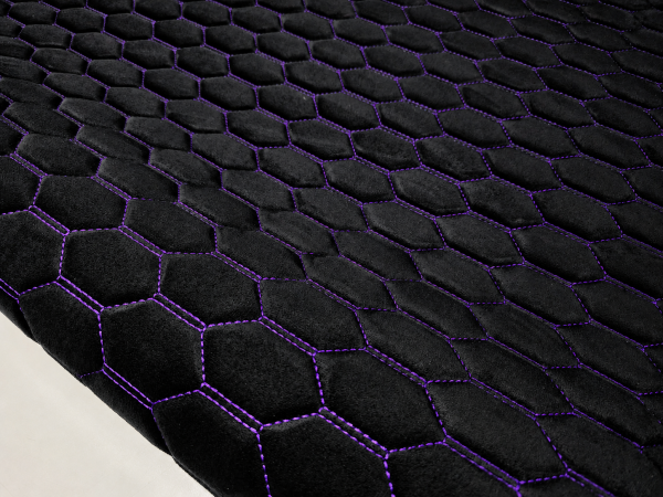 PREMIUM SUEDE RS3 DESIGN CZARNA / NIĆ FIOLETOWA