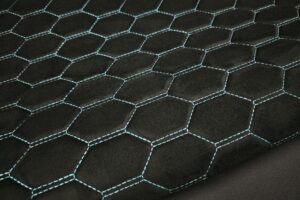 PREMIUM SUEDE RS3 DESIGN CZARNA / NIĆ LAZUR BLUE