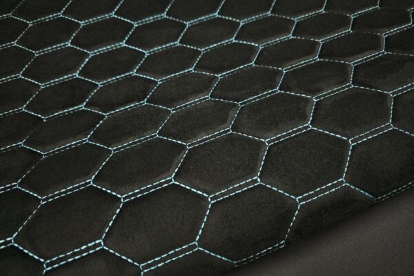 PREMIUM SUEDE RS3 DESIGN CZARNA / NIĆ LAZUR BLUE