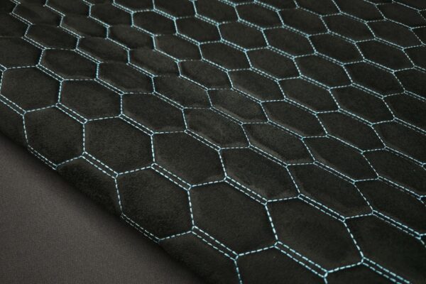 PREMIUM SUEDE RS3 DESIGN CZARNA / NIĆ LAZUR BLUE