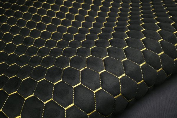 PREMIUM SUEDE DIAMOND DESIGN CZARNA / NIĆ LIME GREEN