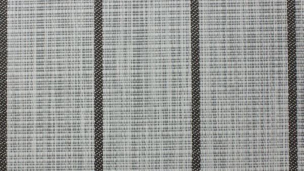 A see-through curtain fabric with a delicate striped pattern, ideal for interior decoration, provides privacy and filters light. durable and elegant against modern home decor.