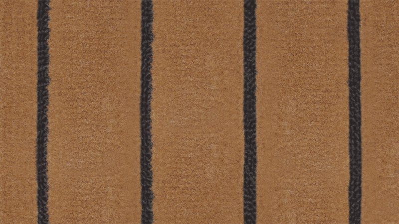 Groß Marine Tuft Teak Schwarz