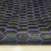 PREMIUM-VELOURSLEDER IM CARRERA-DESIGN SCHWARZ/LILA FADEN